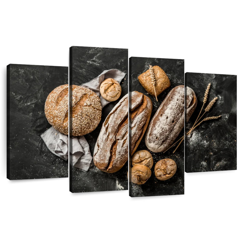 Handmade Rye Loaves, 22" H x 36" W