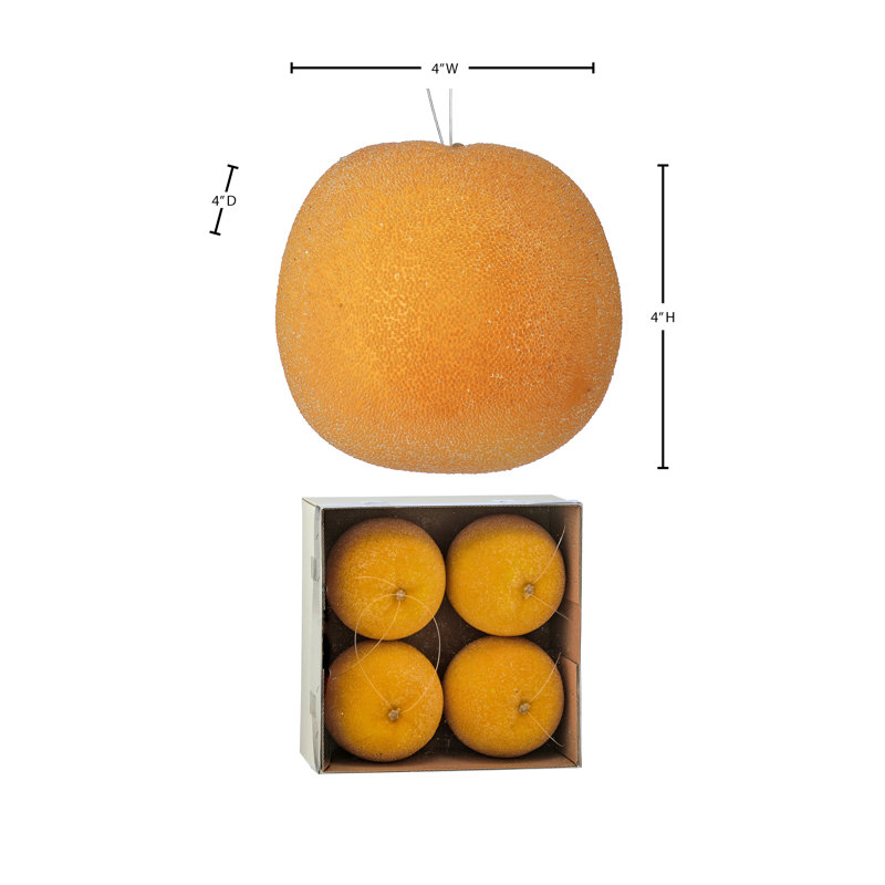 Ornement 4 po en perles ornées de sucre