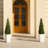 Adcock Faux Cedar Topiary Tree 4FT - UV Resistant Fake Cypress Tree with Big Planter and Decorative Plants-968402524-968402521