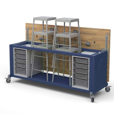 Table rover Explorer avec plateau escamotable et 2 bacs avec bacs
