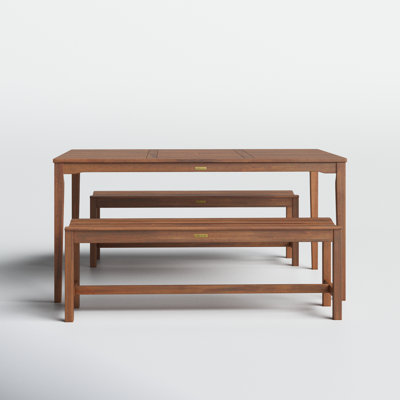 Fleur Rectangular 6 - Person 64" Long Dining Set