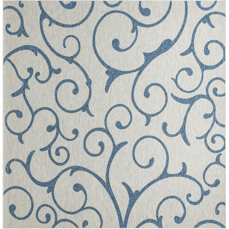 Tapis extérieur gris Kona, Carré 13 pi