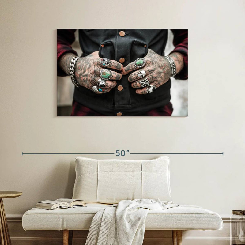 Senne Tattoos, 26" H x 39" W