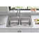 Dayton 33" L x 22" W Double Basin Drop-In Kitchen Sink