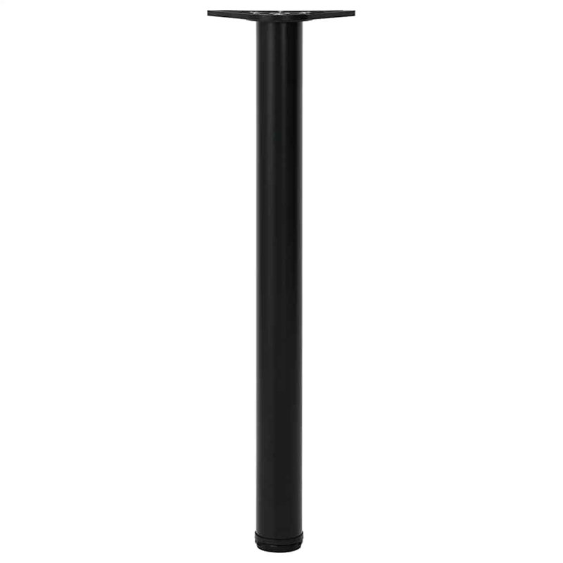 Pieds de table réglables en hauteur Latitude Run®, H 28 po x l 2,4 po x P 2,4 po, Noir, noir, noir, noir