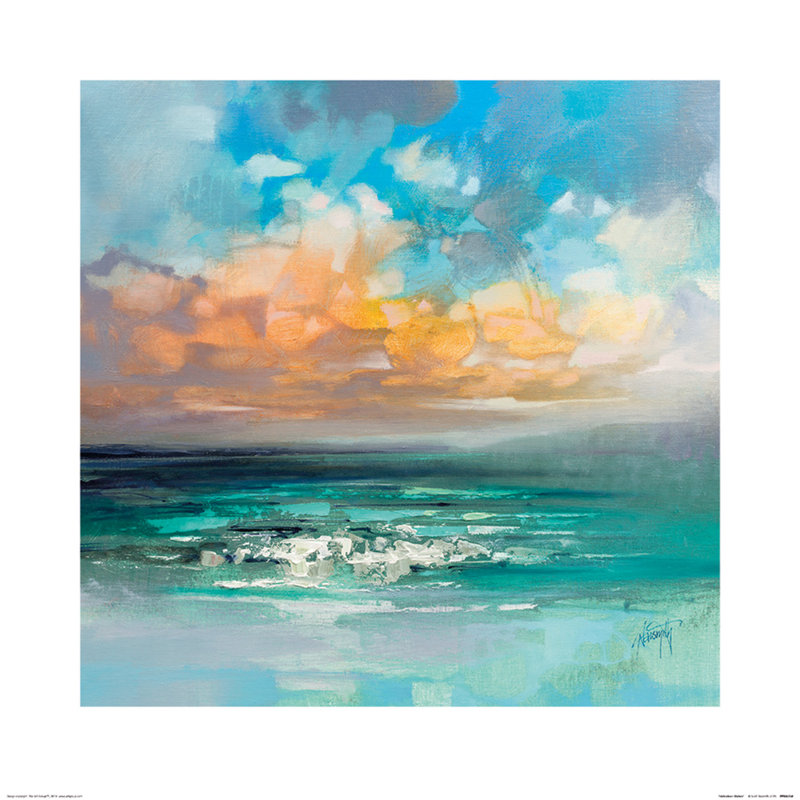 Hebridean Waters by Scott Naismith - No Frame Painting, 60 cm H x 60 cm W