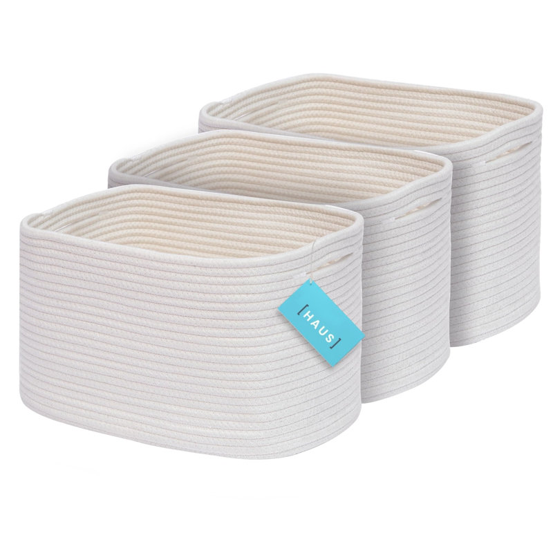 Ebern Designs Rodonna Wool / Felt Decorative Bin