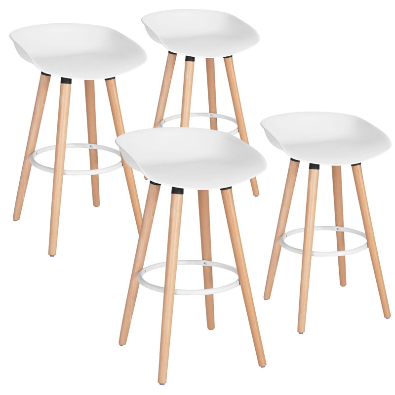 Tata 68cm Bar Stool, White, 4