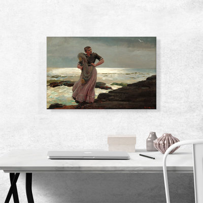 " A Light On The Sea 1897 " by Winslow Homer Painting Print