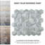 Carreau de mosaïque en porcelaine pour plancher et mur 11-1 / 8 "x 12-5 / 8" Lama-99026664