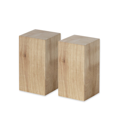 Hauts de table en bois 2 pièces Natural