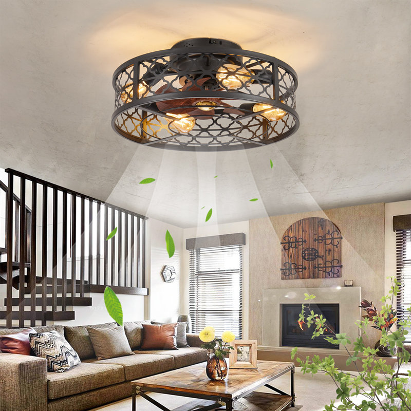 Karnisha 19.6'' Ceiling Fan with Light Kit