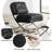 Adewunmi 26.38'' W Button Tufted Faux Leather Upholstered Armless Accent Lounge Chair (Set of 2)-1431229578