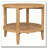 Isbell Maple Brown Round Solid Wood Side End Table