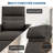 Recliner Chair Living Room Chair Adjustable Power Recliner with Massage & Heat Side Pockets & USB Port-1713121603