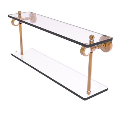 Jarrell 2 Piece Glass Tiered Shelf