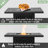 34" Propane Gas Fire Pit Table, 50000 BTU Rectangular Steel Fire Pit For Outside Patio Deck Garden Courtyard- Black