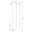 Bibianna 3 - Light Stainless Steel Pendant-2029369379
