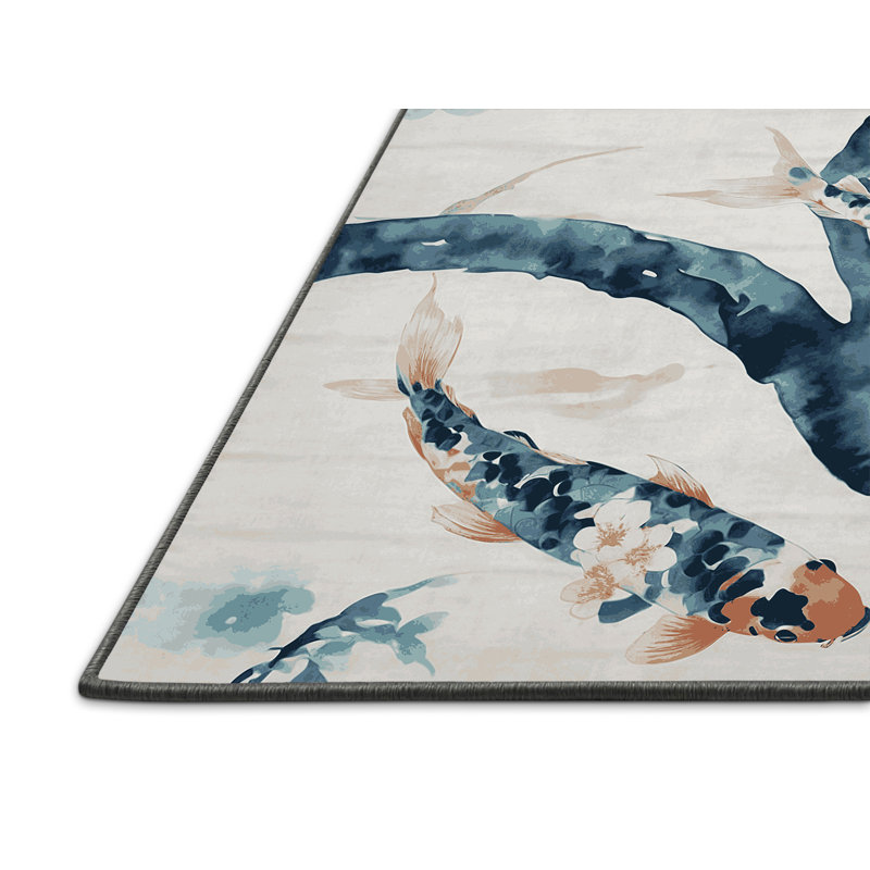Tapis gris soyeux et moelleux, Rond 3 pi