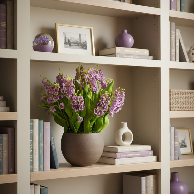 Veda RealTouch Muguet Arrangement, Periwinkle