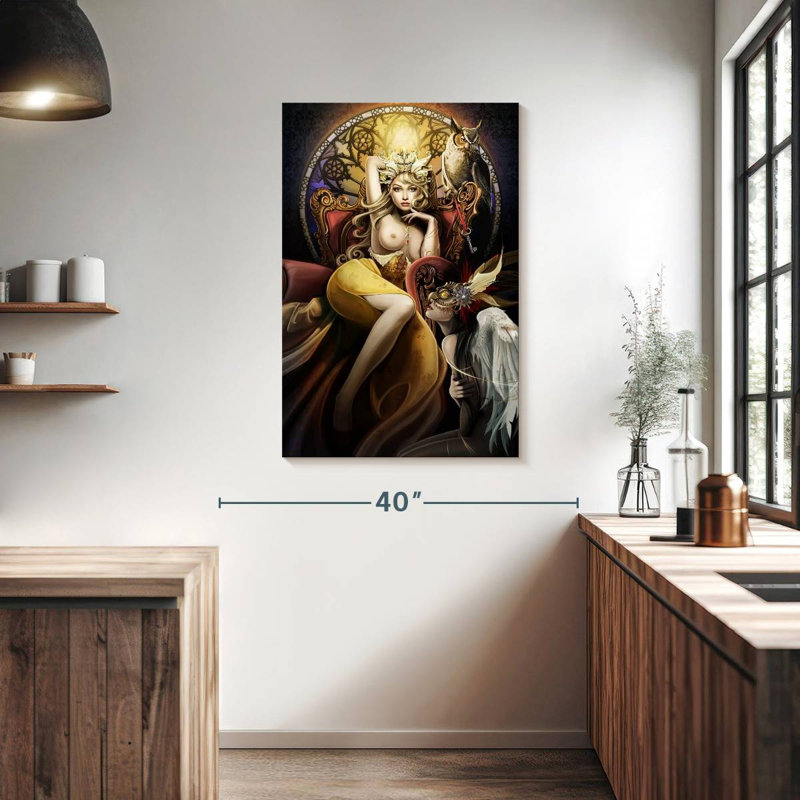Fettered Queen Topless, H 39 po x l 26 po