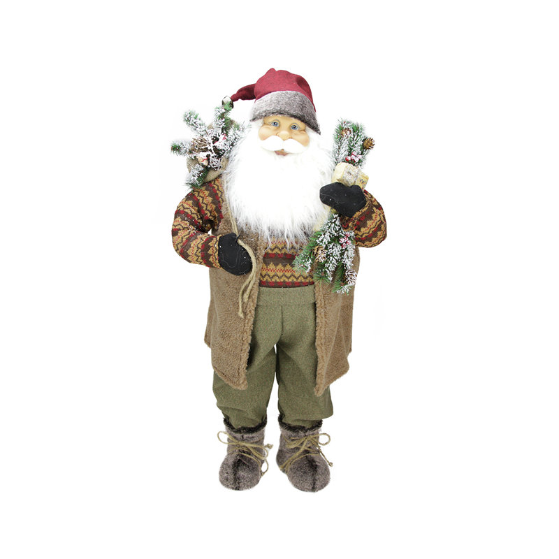Figurine de père Noël rustique 36 po