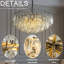  Luminaire suspendu moderne en verre de Murano de 28 po à 6 lumières en verre de Murano-832740290-832740291