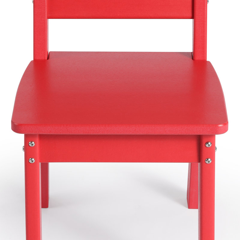 Chaise de salle à manger pour enfants, Rouge
