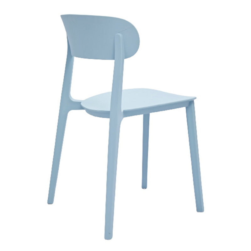 Bryany 17.5'' H Stacking Side Chair, Blue