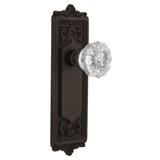 Egg & Dart Plate with Crystal Door Knob