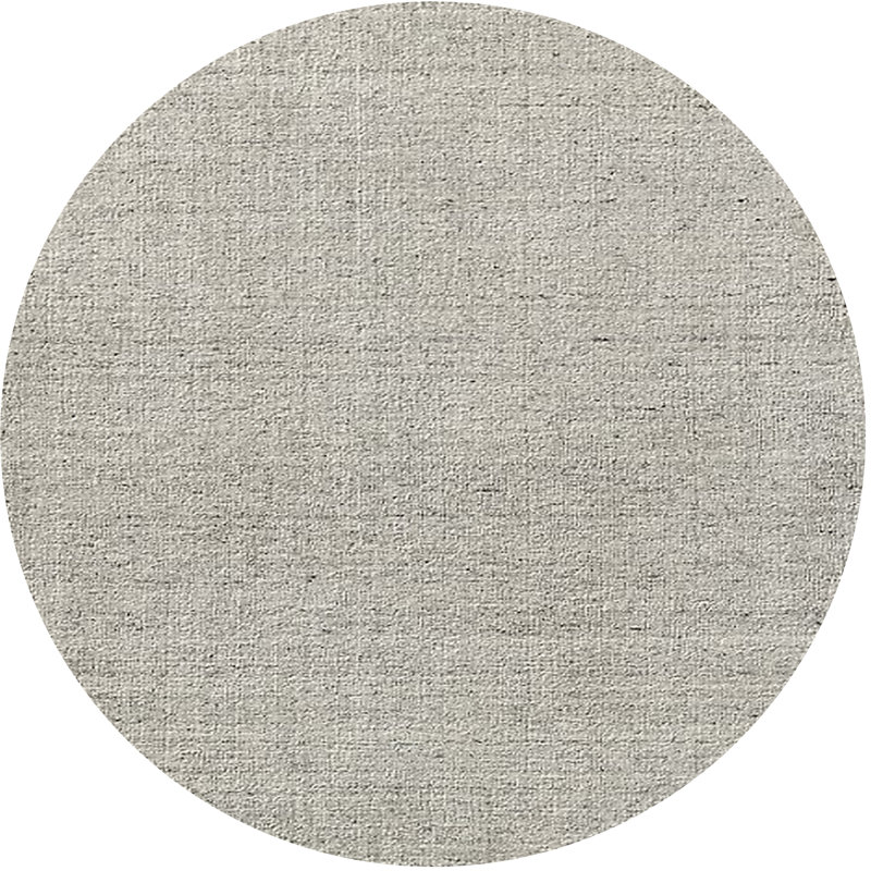 Tapis gris clair Comfort, Rond 8 pi