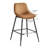 Borna 17.7''W x 15.7''D Mid-Century Faux Leather Bar Stools/ Counter Stools with Steel Frame & Footrest-526089320-526139418