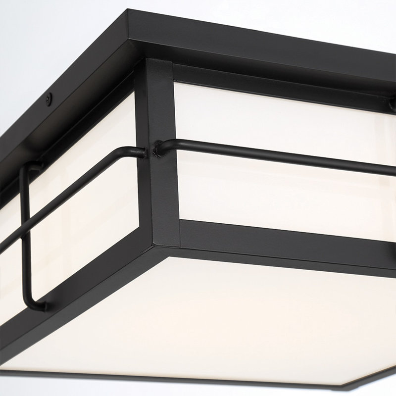  Plafonnier encastré 1 lumière en noir