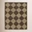 Winnie Wool Geometric Area Rug in Brown/Tan-1073689734