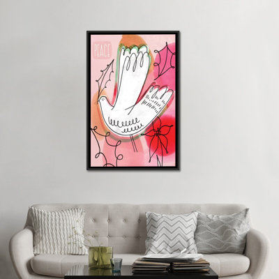 «Peace Dove» par Sara Franklin, reproduction sur toile tendue