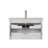 White Gloss Wall-Mounted Bathroom Vanity-340298025