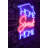 Flexible Neon LED Lighting Strip, Waterproof IP67, 12V DC, 12.6 x 16.1 x 0.8 inches | Blue & Pink Colors, 22.68W Total Power, Built-in Wall Hanging System | Perfect for Home Decor, Parties & Events