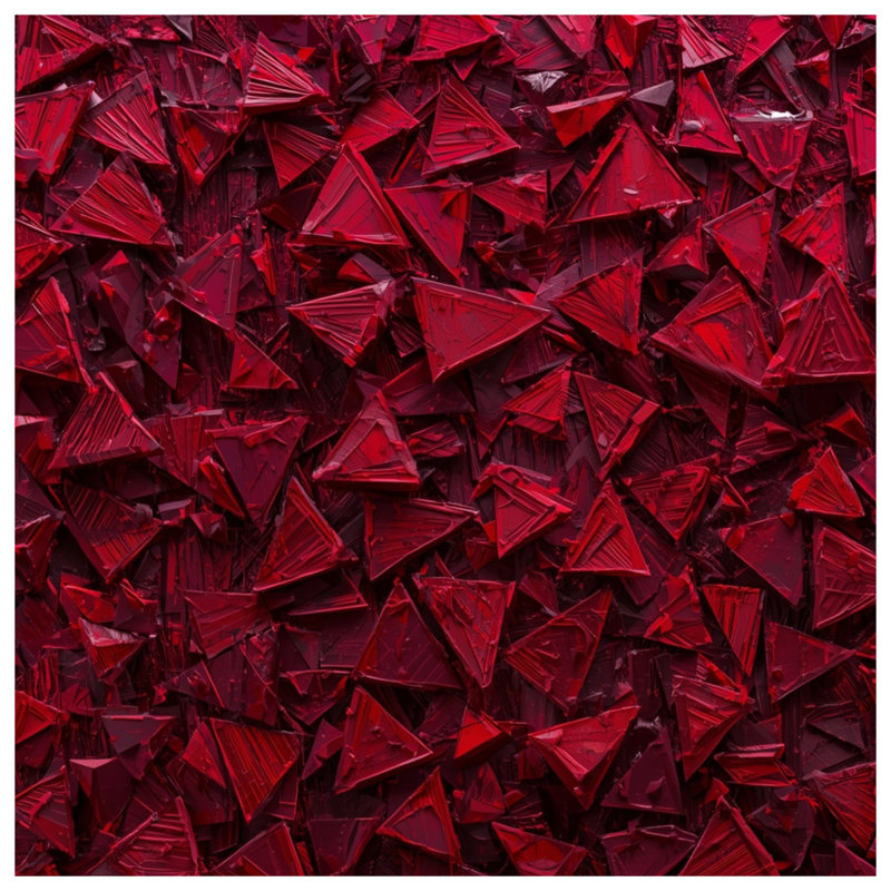 Red Triangular Texture Blankets, 60in W x 80in H