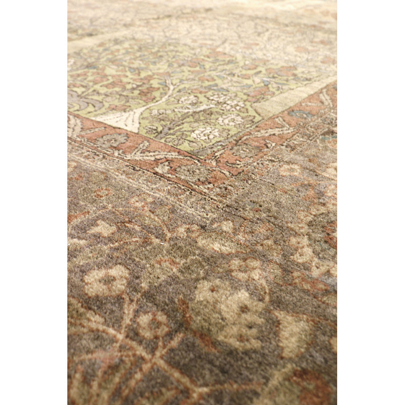 Agra Hand Knotted Wool Oriental Area Rug