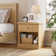 57.7cm W Solid Wood Bedside Table