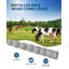 Clôture pour bovins - Clôture en fil de fer galvanisé robuste pour les moutons, les porcs, les chèvres et les cerfs, clôture grillagée durable-115740256