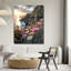 Art mural en verre trempé Coastal Wildflowers-1549835161