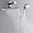 FORNO ACQUA AcquaFALL Mini Shower Head, Polished Stainless Steel Finish, Overhead Rainfall Shower, 7 Function Diverter, Handheld Shower Head, Body Jets, 2.5 GPM Flow Rate-116472614