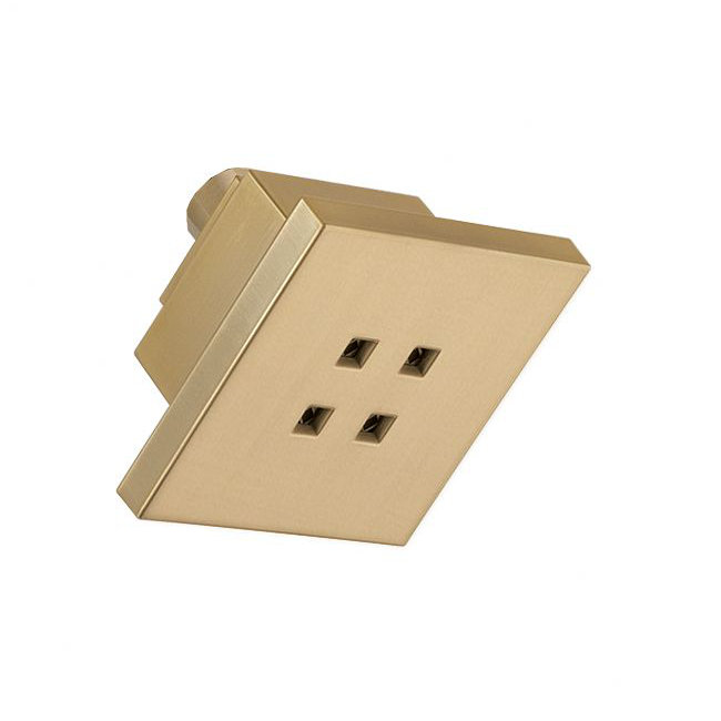 Universal Showering Components Rain Fixed Shower Head, Brilliance Champagne Bronze