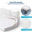 4 Inch Gel Memory Foam Mattress Topper with Cooling Ice Silk Washable Cover, Medium Plush Support Bed Topper for Back Pain and Pressure Relief, Queen Mattress Pad-1096968872-1096968877