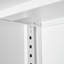 Armoire de rangement en métal avec portes verrouillables et tablette réglable