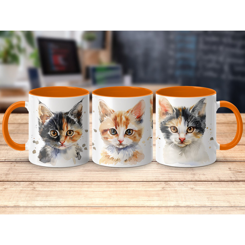 Ceramic Coffee Mug, Orange