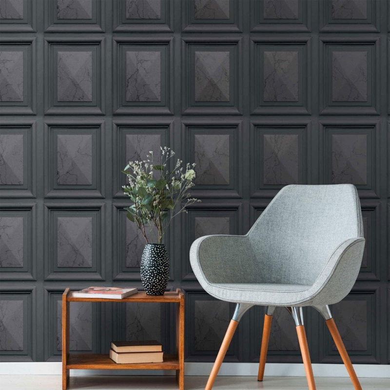 Geometric 10m x 53cm Matte Wallpaper Roll