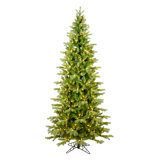 Vickerman 3' X 28" Balsam Spruce Artificial Christmas Tree Featuring 250 Warm White Low Voltage 3Mm Led Lights, 372 Pe/Pvc Tips