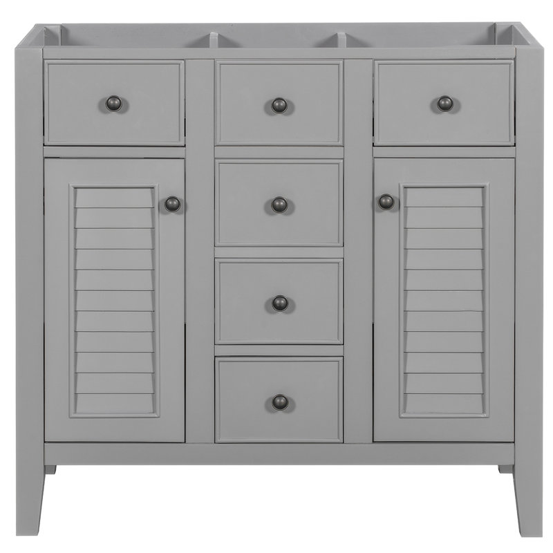 Meuble-lavabo en bois massif sans lavabo, base de buffet seulement, buffet moderne DAGEWF299664AAE
